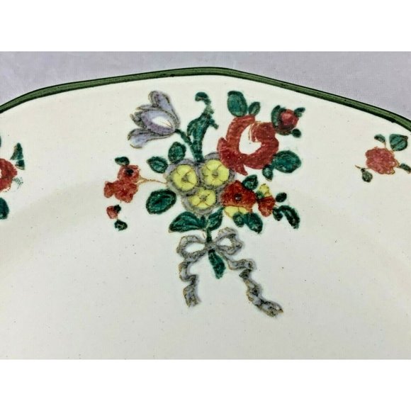 Royal Doulton Old Leeds Sprays 3 Bread & Butter Plates Green Backstamp 6.5" - Picture 10 of 10
